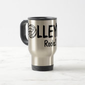 Volleyball Rocks Reisbeker (Voorkant links)