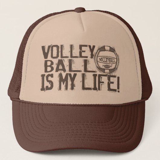 Volleyball Rocks Trucker Pet (Voorkant)