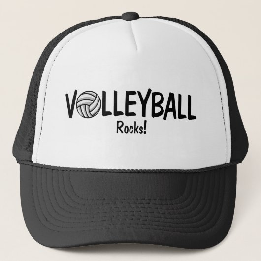 Volleyball Rocks Trucker Pet (Voorkant)
