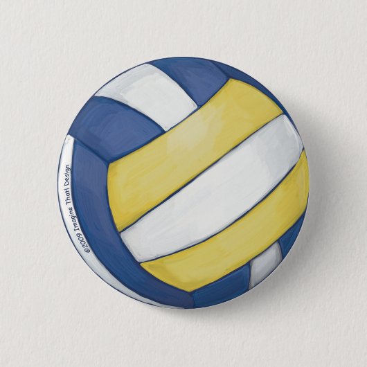 Volleyball Ronde Button 5,7 Cm (Voorkant)
