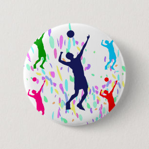 VOLLEYBALL RONDE BUTTON 5,7 CM