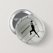 Volleyball Round Button (Voorkant /achterkant)
