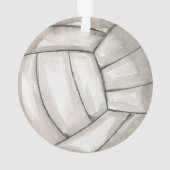 Volleyball-speler op maat van Kerstmis Ornament (achterkant)