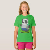 Volleyball-speler Panda Volleyball T-shirt (Voorkant volledig)
