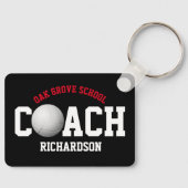 Volleyball Sport Coach - Rood Sleutelhanger (Voorkant)