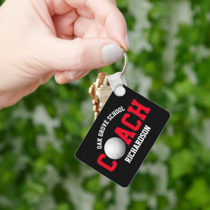 Volleyball Sport Coach - Rood Sleutelhanger