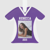 Volleyball Sport Jersey Purple avec photo (dos)