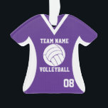 Volleyball Sport Jersey Purple avec photo<br><div class="desc">Maillot de volley violet avec photo. Personnalisez avec la photo,  le nom,  l'équipe et la date de votre joueur.</div>