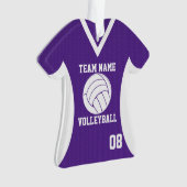 Volleyball Sport Jersey Purple avec photo (devant)