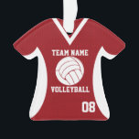 Volleyball Sport Jersey Rouge avec photo<br><div class="desc">Maillot de volley-ball rouge avec photo. Personnalisez avec la photo,  le nom,  l'équipe et la date de votre joueur.</div>