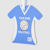 Volleyball Sports Jersey Blue avec photo (devant)