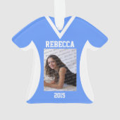 Volleyball Sports Jersey Blue avec photo (dos)