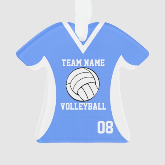Volleyball Sports Jersey Blue avec photo (devant)