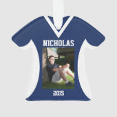 Volleyball Sports Jersey Blue avec photo (dos)