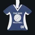 Volleyball Sports Jersey Blue avec photo<br><div class="desc">Maillot de volley-ball bleu foncé avec photo.  Personnalisez avec la photo,  le nom,  l'équipe et la date de votre joueur.</div>