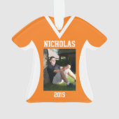 Volleyball Sports Jersey Orange avec photo (dos)