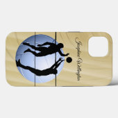 Volleyball Sportspelers personaliseren Case-Mate iPhone Case (Achterkant (horizontaal))