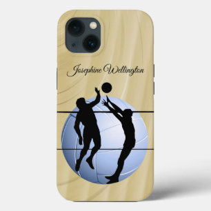 Volleyball Sportspelersbal personaliseren iPhone 13 Hoesje