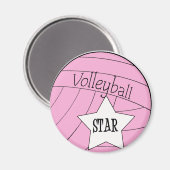 Volleyball Star Magneet (Voorkant / Achterkant)