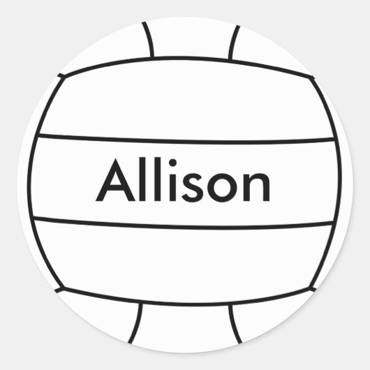 Volleyball Sticker (Voorkant)