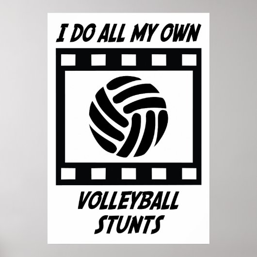 Volleyball Stunts Poster (Voorkant)