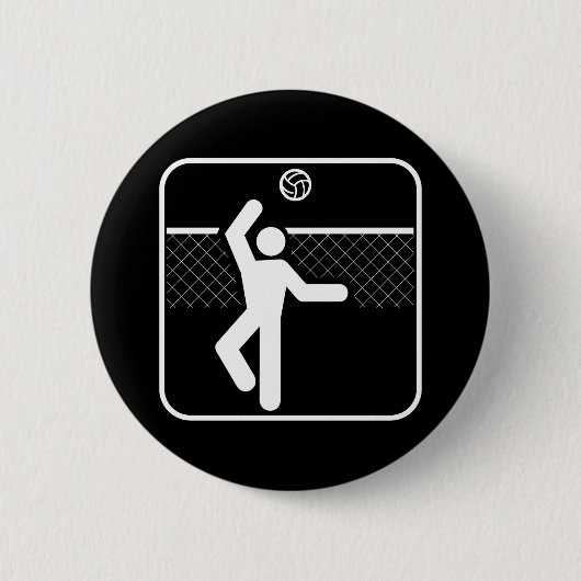 Volleyball Symbol Button (Voorkant)