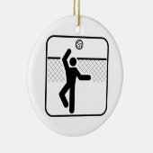 Volleyball Symbol Ornament (Rechts)