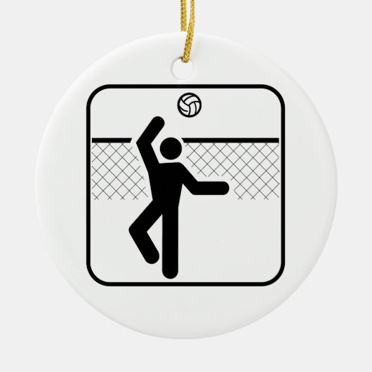 Volleyball Symbol Ornament (Voorkant)