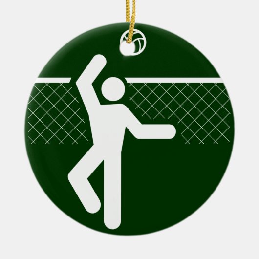 Volleyball Symbol Ornament (Voorkant)