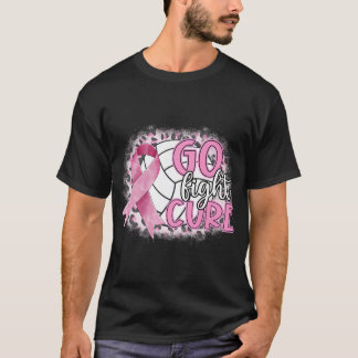 Volleyball Tackle Breast Cancer roze lint T-shirt