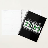 Volleyball Team Player ADD NAME School Top Athlete Planner (Display)