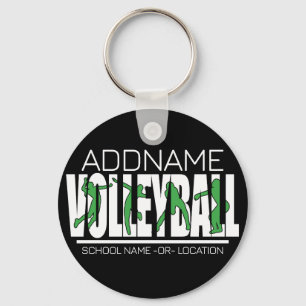 Volleyball Team Player ADD NAME School Top Athlete Sleutelhanger