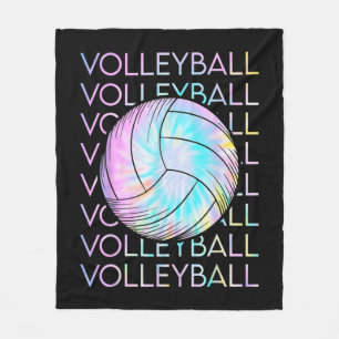 Volleyball Tie Dye Kijk uit Fleece Deken
