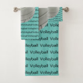 Volleyball Tiled Text Design Towel Set Bad Handdoek (Insitu)