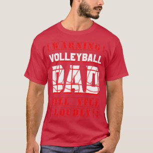 Volleyball Vader Fan Player Pappa Team Sport Fathe T-shirt