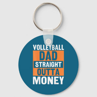 Volleyball Vader Straight Outta Geld Grappige Srts Sleutelhanger