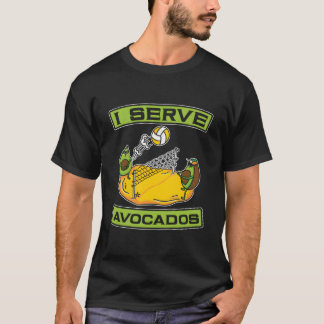 Volleyball Vball Beachvolleybal Avocado T-shirt