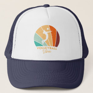 Volleyball Vintage Retro Volleybalspeler Trucker Pet