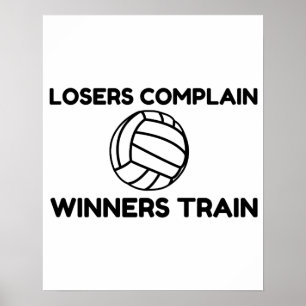 VOLLEYBALL WINNERS TREIN POSTER