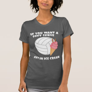 Volleyballer als u een zachte server wilt, krijgt  t-shirt
