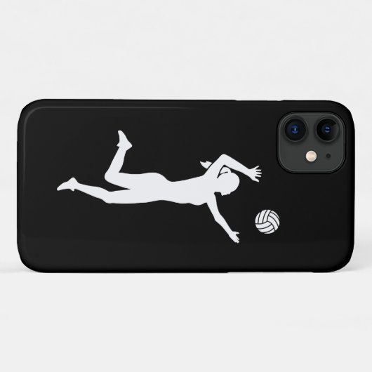 Volleybalmeisje Case-Mate iPhone Case (Achterkant (horizontaal))
