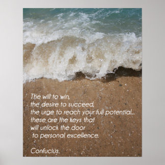 Volleybalmotivatie poster - Persoonlijke excellent