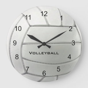 Volleybalontwerpwandklok Grote Klok