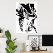 VolleybalPoster Poster (Thuiskantoor)