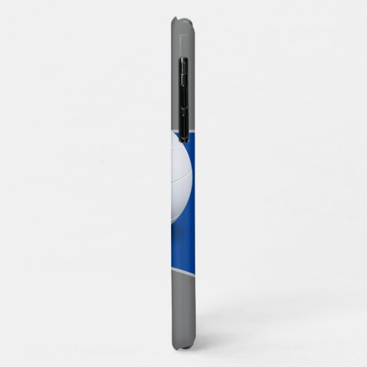 Volleybalregels | Initialen Deep Blue Case-Mate iPhone Case (Achterkant/links)