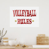 Volleybalregels Poster (Keuken)