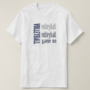 Volleybalspel op T-shirt