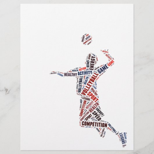 Volleybalspeler Flyer (Voorkant)