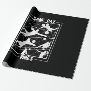 Volleybalspeler Game Day Vibes Cadeaupapier