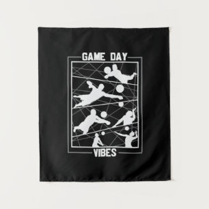 Volleybalspeler Game Day Vibes Wandkleed